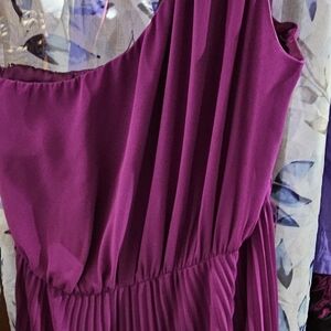 The Limited One-Shoulder Purple Dress